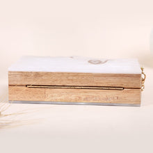 Load image into Gallery viewer, New Unique Design Wooden Acrylic White Evening Luxury Clutches