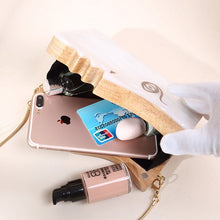 Load image into Gallery viewer, New Unique Design Wooden Acrylic White Evening Luxury Clutches