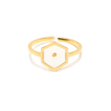 Load image into Gallery viewer, Hexagon Mustard Seed Ring