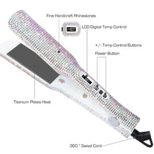 Load image into Gallery viewer, Sparkly Rhinestone Flat Iron